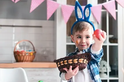 Menino ganhou presente de páscoa