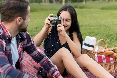 Sessão de fotos improvisada